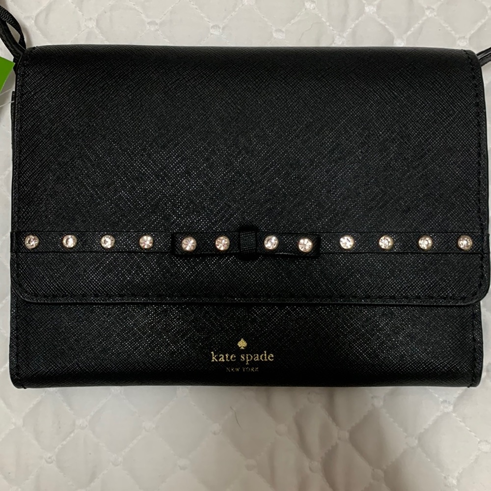 Kate Spade New York Women's Summer Laurel Way Jeweled Crossbody Bag - Black
